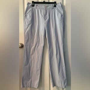 Dockers White/Blue Striped Trouser, Women’s 12